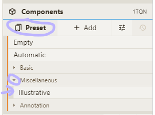 Illustrative preset